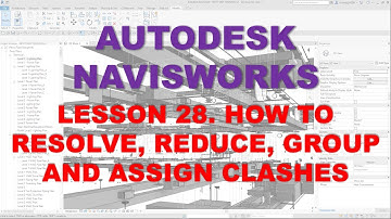 LEARNING NAVISWORKS: LESSON 28 HOW TO RESOLVE, REDUCE, GROUP AND ASSIGN CLASHES
