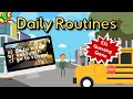 Daily routines vocabulary esl game