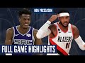 PORTLAND TRAIL BLAZERS vs SACRAMENTO KINGS - FULL GAME HIGHLIGHTS | 2020 NBA PRESEASON