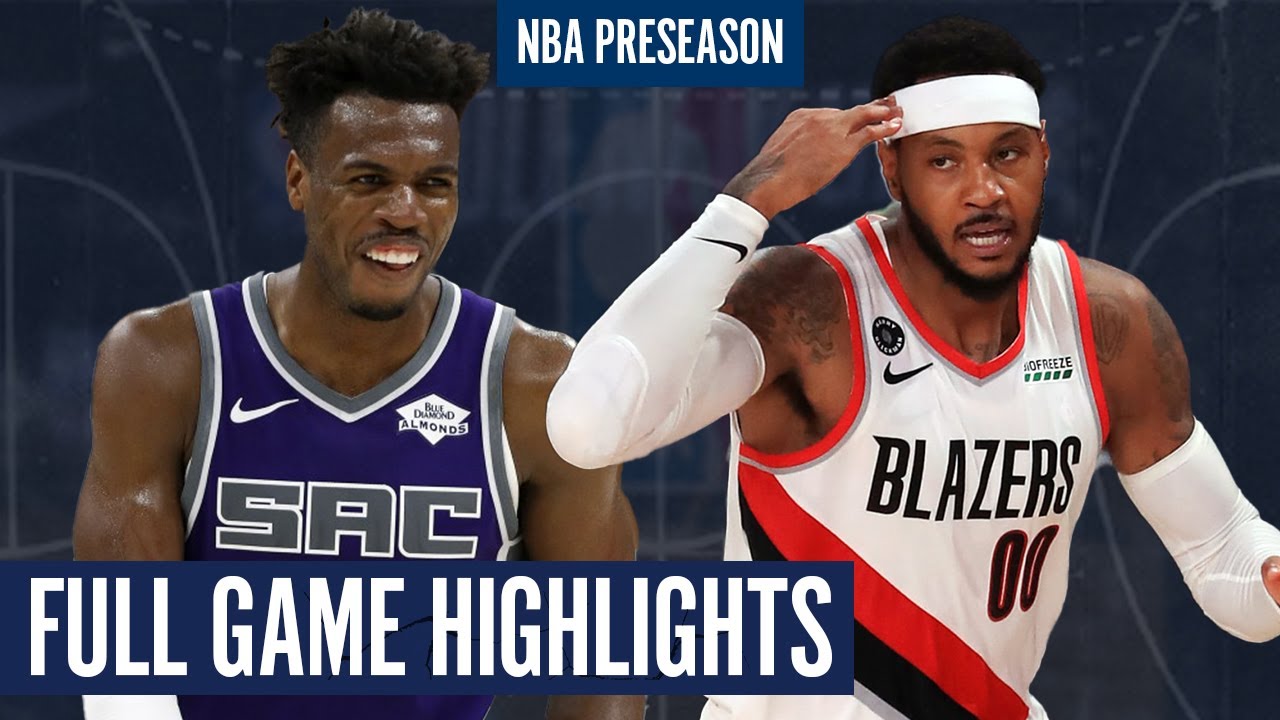 PORTLAND TRAIL BLAZERS vs SACRAMENTO KINGS - FULL GAME HIGHLIGHTS | 2020 NBA PRESEASON