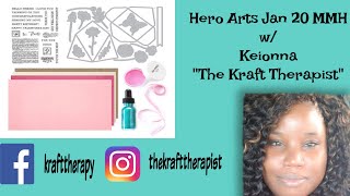 Hero Arts January 2020 My Monthly Hero Kit
Today I will use this beautiful card kit to create five cards. January card kit uses beautiful floral dies that I have cut and colored with my copic markers. In addition there are butterflies, envelopes, floral wrap and a sentiment banner. The kit also includes a 4x6 stamp set full of sentiments useful year around. This is a versatile kit that can be utilized for all of your greeting card needs.. Hero Arts January 2020 My Monthly Hero Kit