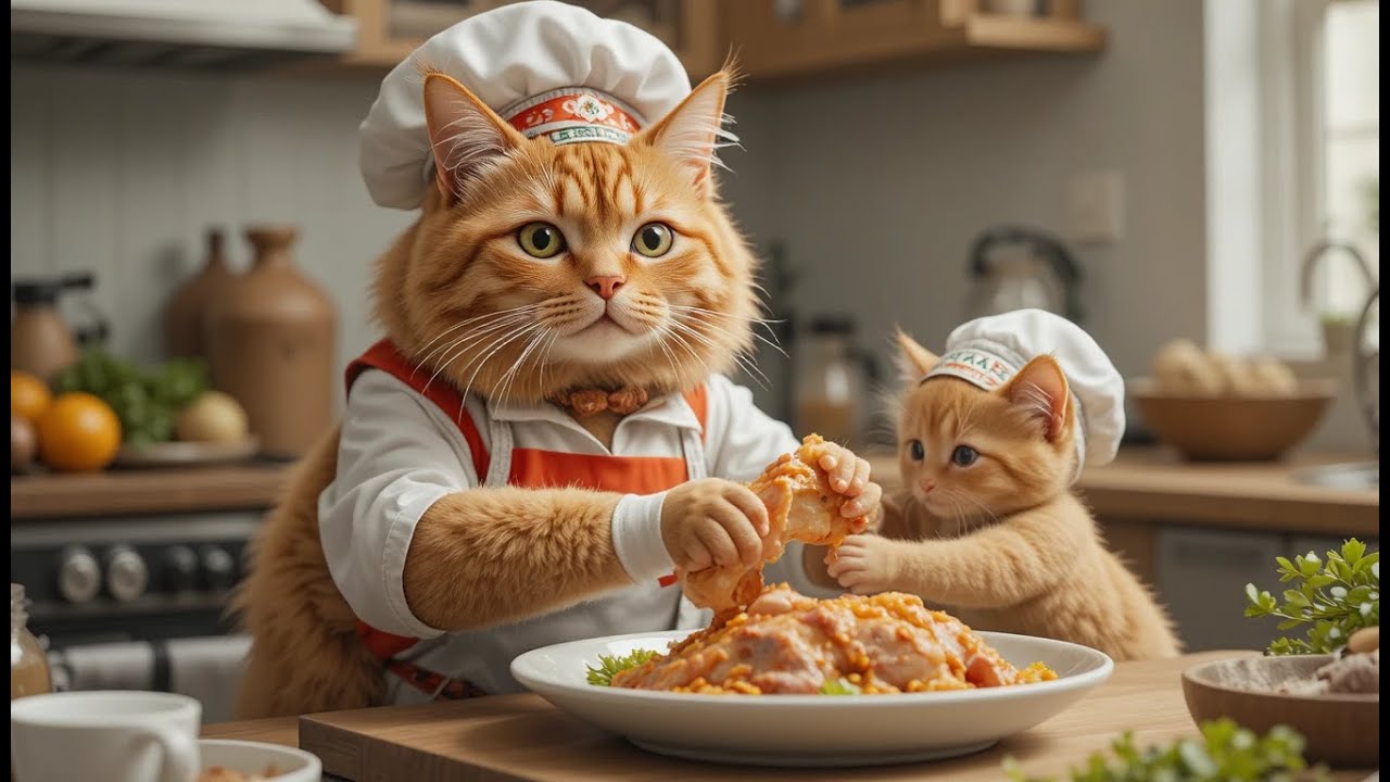 Mama Cat And Baby Cat Went For A Grocery Shopping | Funny Cat 3D Animations 