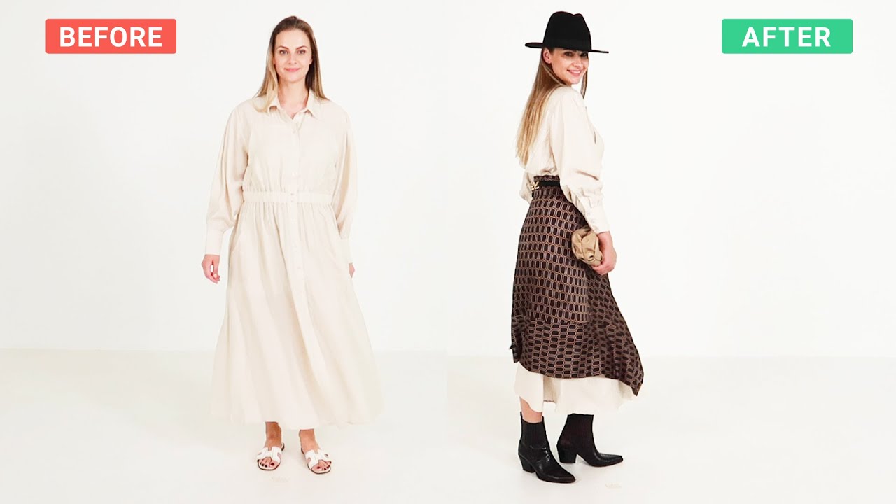 6 Ways To Style Shirt Dress | 6 Outfits