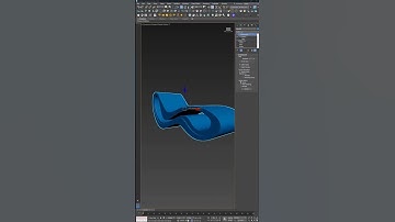 Modeling a Curved Relax Chair in 3ds Max | Organic Furniture Design #3dsmax #3dmodeling