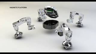 Magneto Demo 2019
Magneto is a high degrees-of-freedom autonomous inspection robot that are capable of navigating complex ferrous environments. Their flexibility allows them to access visually occluded pockets, thereby improving inspection coverage and quality over human inspectors.
We are working collaboratively with Nexxis to commercialise Magneto.
For more information visit: https://research.csiro.au/robotics/paper-magneto-a-versatile-multi-limbed-inspection-robot/ Magneto Demo 2019