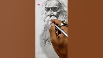 Rabindranath Tagore drawing ❤️😍 #shorts #drawing #rabindranathtagore
