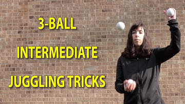 Intermediate 3-Ball Juggling Tricks (with slow motion)