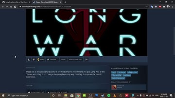 How to install the long war of the chosen mod for XCOM 2
