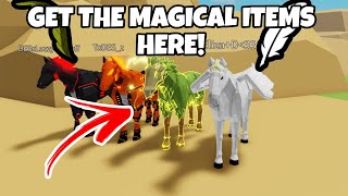 HOW TO FIND THE *FEATHER & LEAF* for PEGASUS HORSE & SKINWALKER HORSE (Magical Water) - Animal Sim screenshot 5