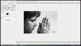 Stencil Halftone  GIMP