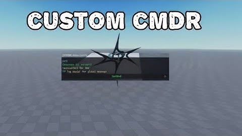 CMDR TUTORIAL | ROBLOX STUDIO LITE