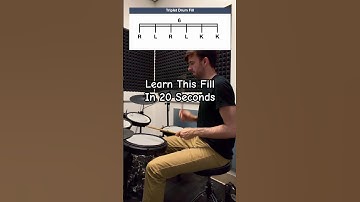 Simple & effective 16th Note Triplet Drum Fill 🥁 Practice with drummerlab.com #drumlessons  #drums