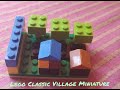 Village or small houses made from legos