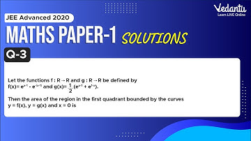 JEE Advanced 2020 Maths Solutions - Paper 1 (Q3) | IIT JEE Maths | JEE Preparation | Vedantu
