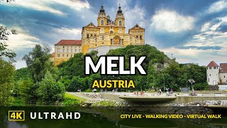 4K Walking tour in Melk Austria - Benedictine abbey