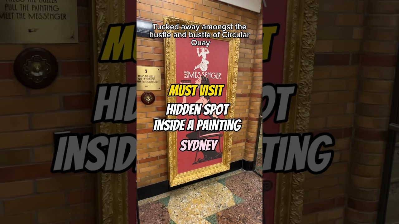 HIDDEN inside this painting is a SECRET Sydney Bar! - Bar MEssenger