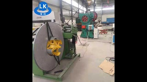 decoiler straightener integrated one machine servo feeder punch press line