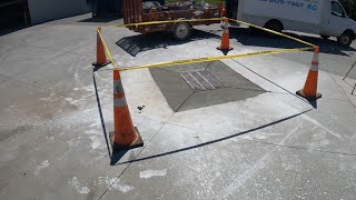 Drainage Basin Repair - replace concrete in parking lot