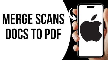 How to merge two scan documents into one PDF in iPhone ?