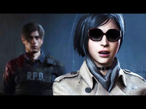 Resident Evil 2 Remake - Leon Kennedy Meets Ada Wong Cutscene (RE2 2019)