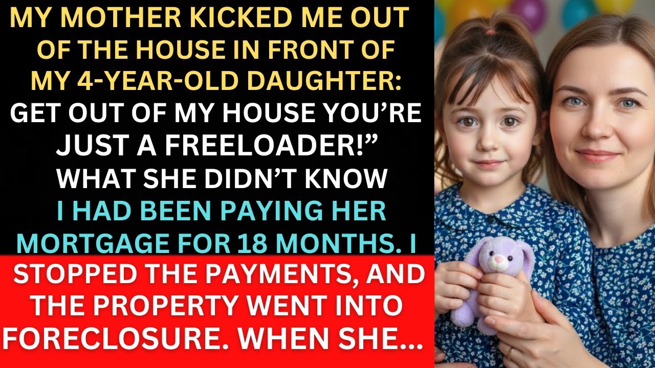 My mother kicked me out of the house in front of my 4-year-old daughter—then she found out that…