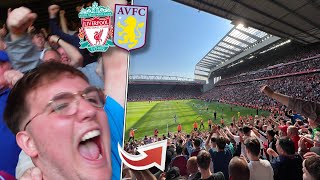 CRAZY VILLA SCENES AT ANFIELD! 🤯 Liverpool 1-1 Aston Villa
