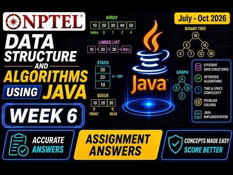 NPTEL Data Structure and Algorithms Using Java | Week 6 Assignment Answers 2026 | #dsa  #java