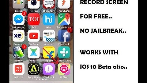 How To Record Your iPhone Screen Without Jailbreak & Computer.! - with iOS 10/9 [ 100% works.!]