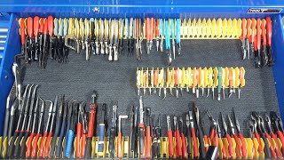 how to organize your messy pliers draw,the easy way!!