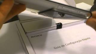 Unboxing (desembalando) Xperia Tablet S 3G e um breve review (considerações).
