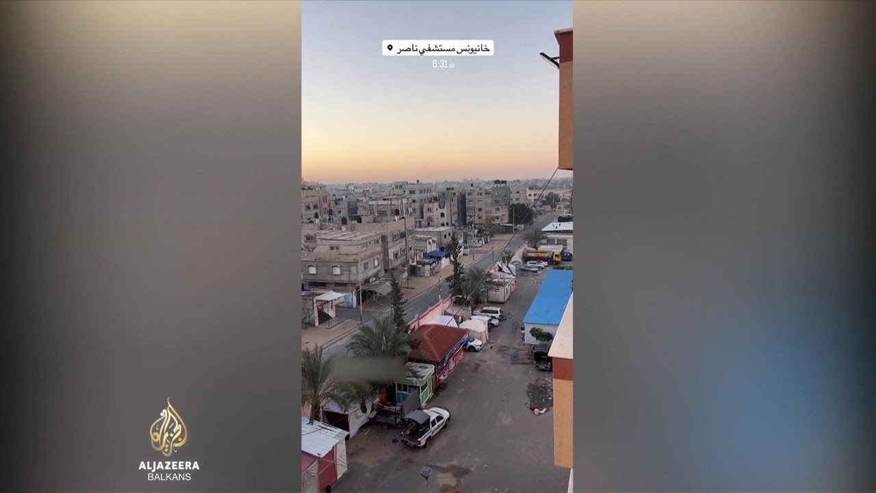 أصبحت المنطقة المحيطة بأكبر مستشفى في خان يونس ساحة معركة