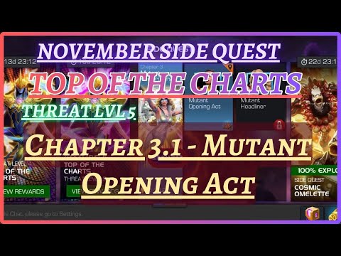 TOP OF THE CHARTS | November Side Quest | 3.1 Mutant Opening Act