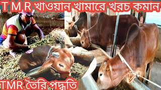 TMT তৈরি পদ্ধতি,TMR খাইয়ে গরুর খাদ্যের খরচ ৬০০ টাকা থেকে ১২০ টাকাই নামিয়ে আনুন/total mixing ratio