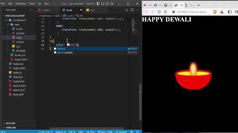 Happy Diwali wishes by html css #coding #html #diwali