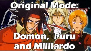 Original Mode in English: Domon, Milliardo, and Puru (Dynasty Warriors: Gundam)