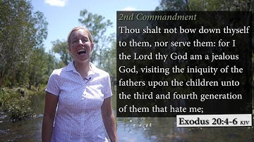 How to sing the 2nd Commandment - Idol worship Exodus 20:4-6 KJV - Musical Memory Verse