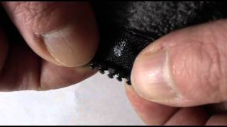 Repair Replace or fix missing broken tooth or teeth on a plastic zipper