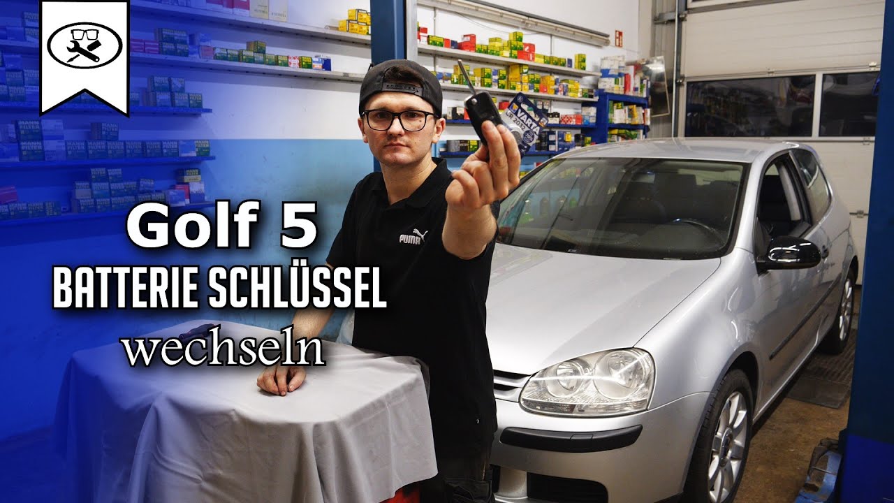 Golf 5 Schlüssel Batterie wechseln, Golf 5 key change battery, VitjaWolf, Tutorial, HD