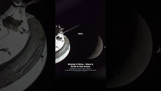 Artemis II Orion — Moon &amp; Earth in One Frame #ArtemisII #MoonMission #Shorts