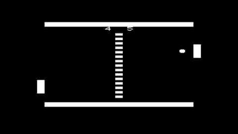 VIC20 (emulated) - Press Fire Pong (pong clone) - (BASIC)
