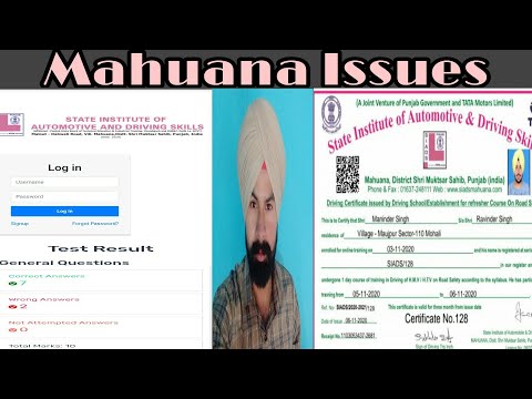 Mahuana account login issue & Online certificate. Jatt_Gurpreet