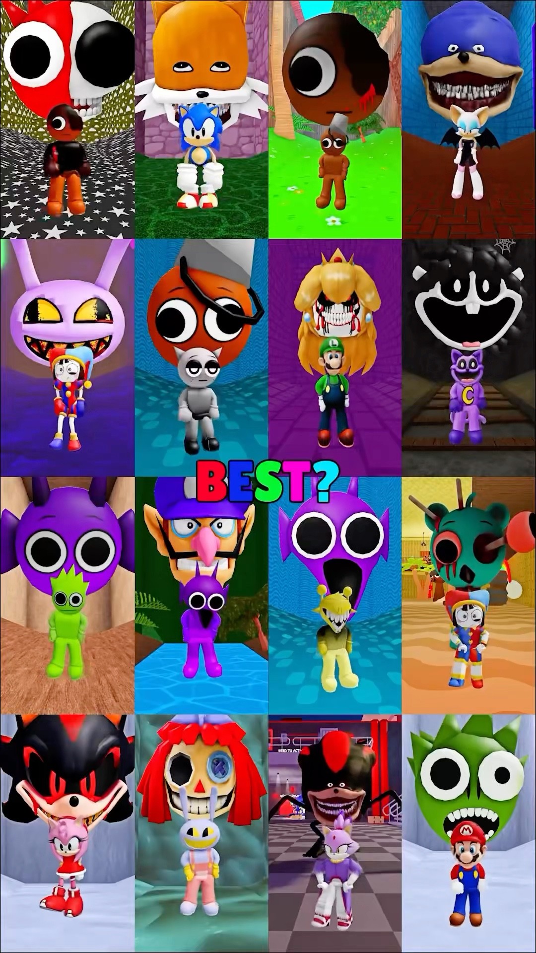 Sprunki Brud Complete Edition #incredibox #digitalcircus #sonic #mario #pomni #shadow #amy #shin