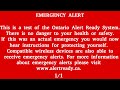 Canada Alert Ready - NATIONWIDE TEST MAY 2023 (Ontario)