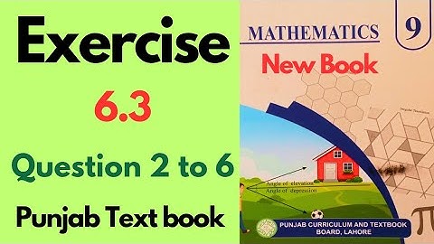 Exercise 6.3 Class 9 New Book Question No 2 to 6 | Class 9 math ex 6.3 Q2,Q3,Q4,Q5 and 6