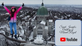 Saint Joseph's Oratory Of Mount Royal, Montreal Quebec Canada With Drone