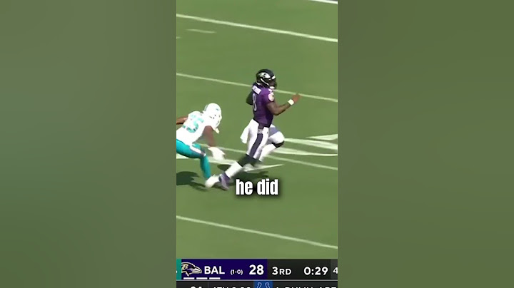 Lamar Jackson is To Fast!