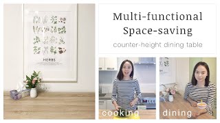 Counter Height Dining Table - The Ultimate Space Saving Furniture for Small Space (Bezons 3 Piece) Net Worth