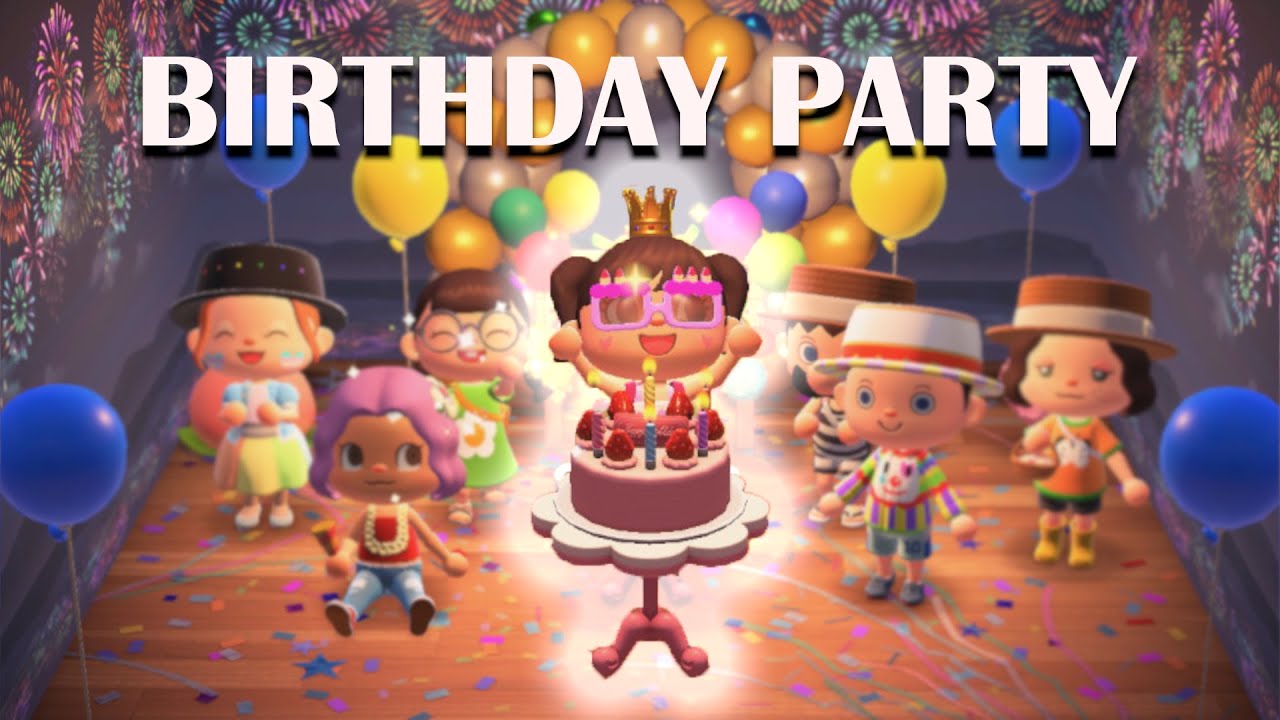 Celebrating my Birthday on Animal Crossing w/ viewers YouTube