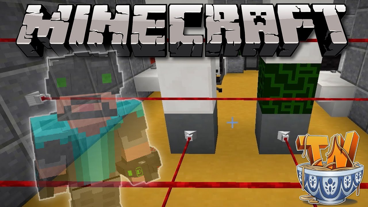 Minecraft: Invisible Stealth Mode! - The Heist Custom Map [5] - YouTube