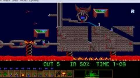 Lemmings my custom level EXTRA 12 The Metal ark